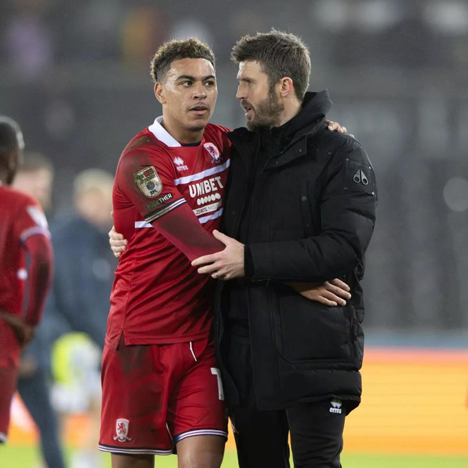 Carrick và Rogers từng làm việc cùng nhau tại Middlesbrough. Ảnh - Twitter United Update