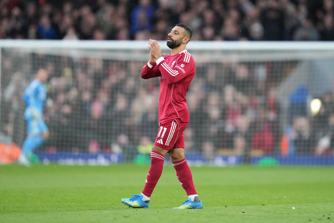 Salah ghi 1 bàn trong chiến thắng 2-0 của Liverpool trước Fulham