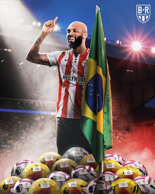 Igor Thiago đang là cây săn bàn đáng chú ý ở Ngoại hạng Anh mùa này - Ảnh: @AmadXMbuemo