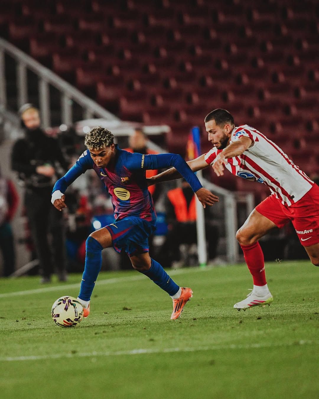 Yamal hy vọng sẽ đối mặt thủ môn của đối phương thay vì hàng thủ dày đặc