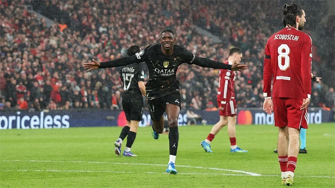 Dembele kết liễu số phận của Liverpool tại Champions League