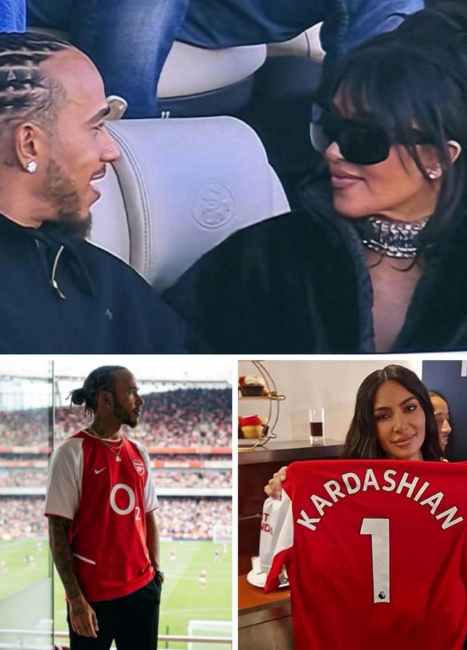 Cô Kim hiện đang hẹn hò với Hamilton, một fan cuồng của Arsenal. Ảnh - Arsenal Fans Update