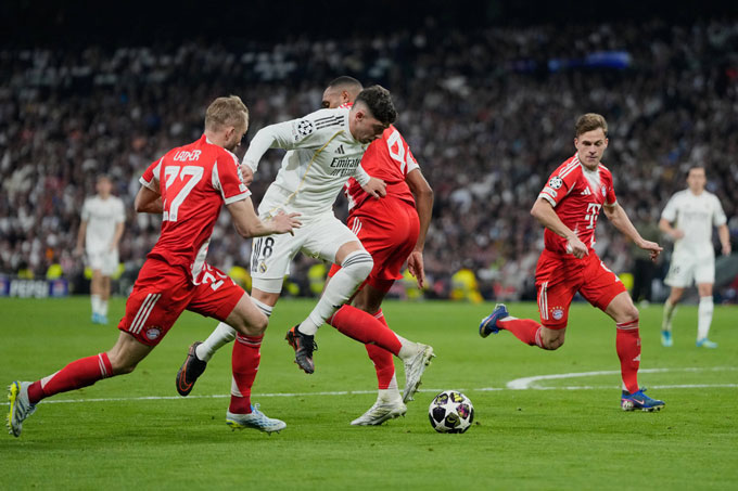 Valverde chính là ngôi sao được kỳ vọng nhất của Real ở trận tái đấu với Bayern