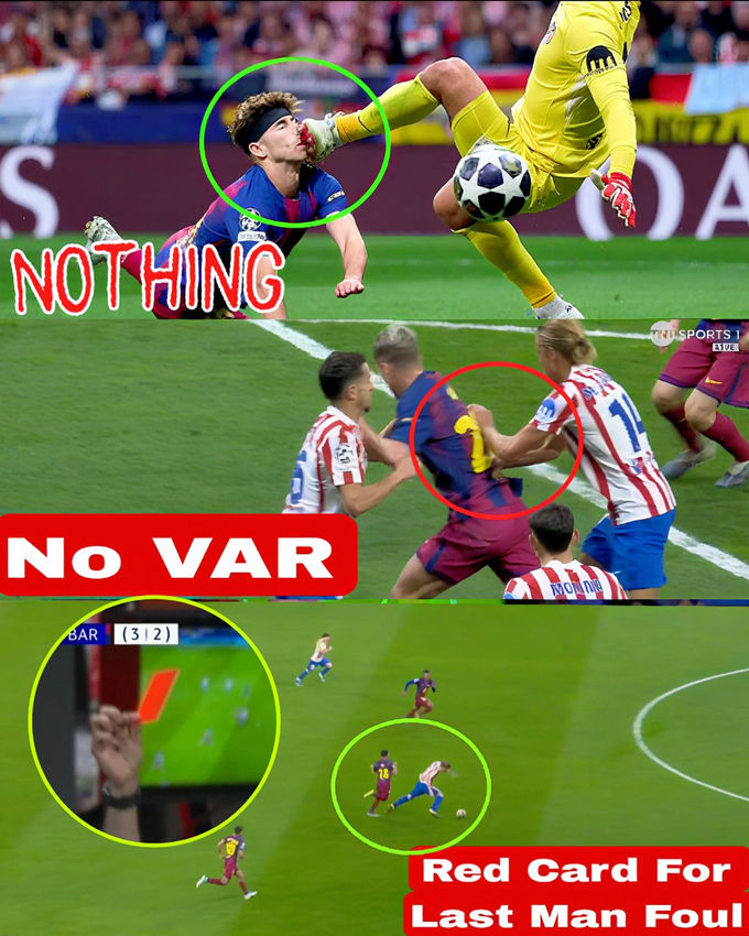 Fan Barca cho rằng VAR đã có 3 tình huống làm khó Barca. Ảnh - Facebook Nischcup Sowvik