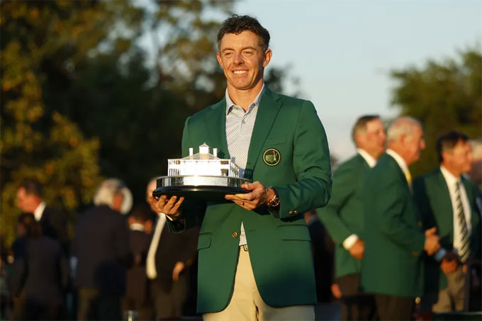 McIlroy bỏ túi 4,5 triệu USD tiền thưởng nhờ vô địch The Masters 2026. Ảnh: EPA