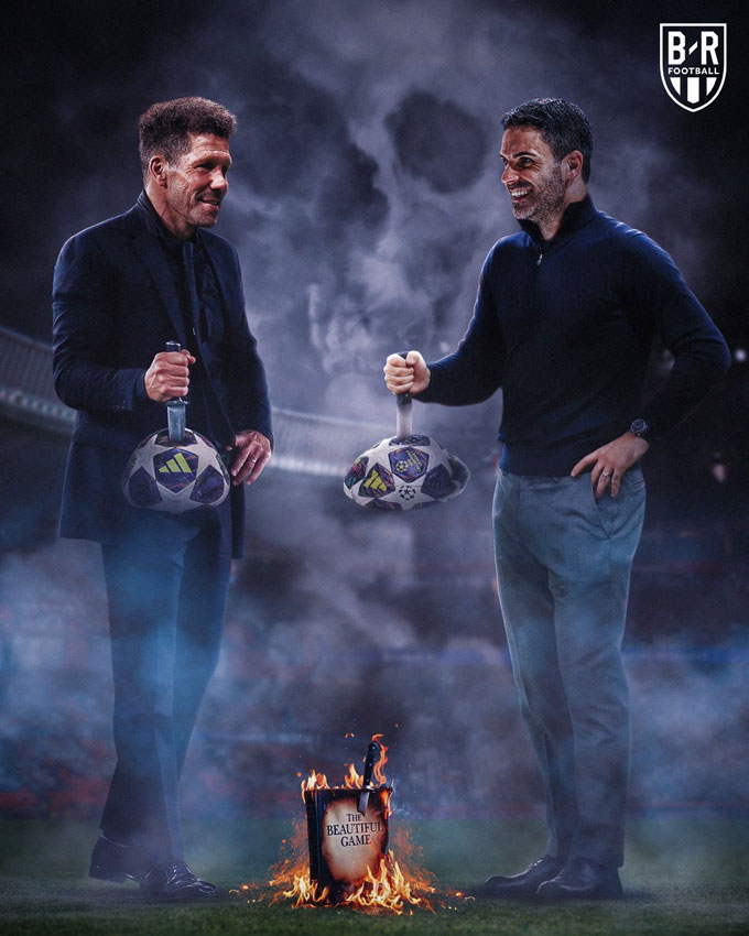 Cuộc đối đầu giữa Simeone và Arteta được dự đoán sẽ không có chỗ cho bóng đá đẹp. Ảnh - Bleacher Report