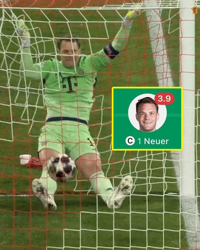 Neuer đã có hiệp 1 đáng quên trước Real