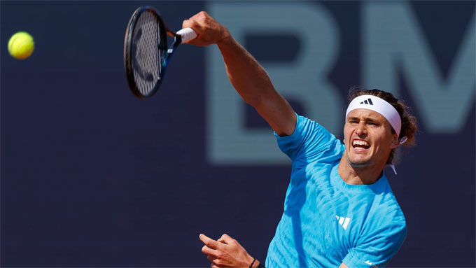 Alexander Zverev lần thứ 5 vào bán kết Munich Open. Ảnh: ATP