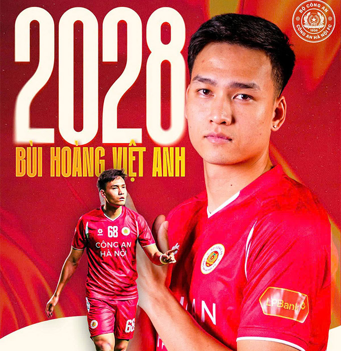 Bùi Hoàng Việt Anh gia hạn hợp đồng với CAHN đến năm 2028 