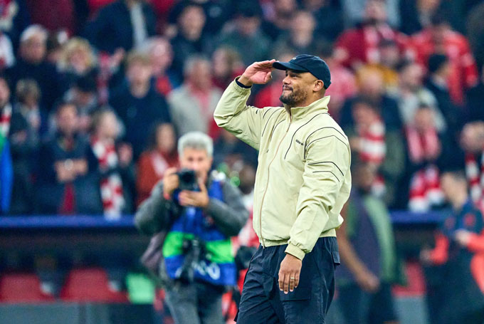 Bayern thăng hoa dưới sự dẫn dắt của HLV Vincent Kompany
