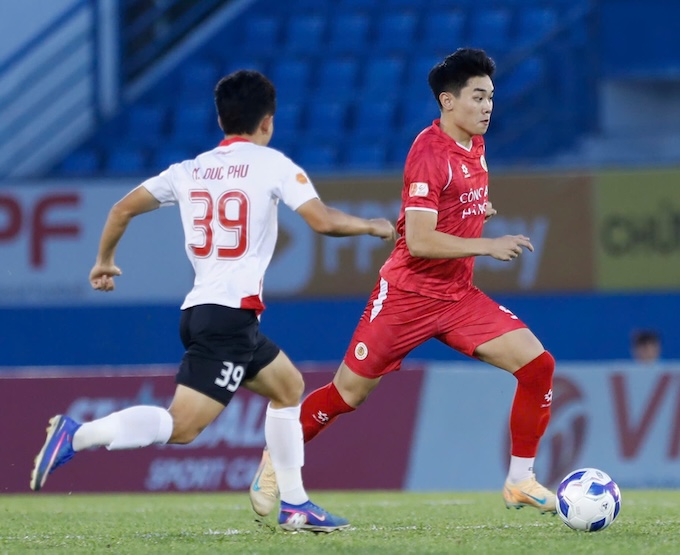 Đình Bắc và các đồng đội CAHN đã có một trận đấu rất ấn tượng tại sân Gò Đậu. Ảnh: Quốc An