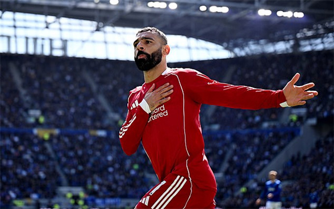 Salah tỏa sáng trong trận derby Merseyside cuối cùng với 1 bàn thắng và 1 đường kiến tạo