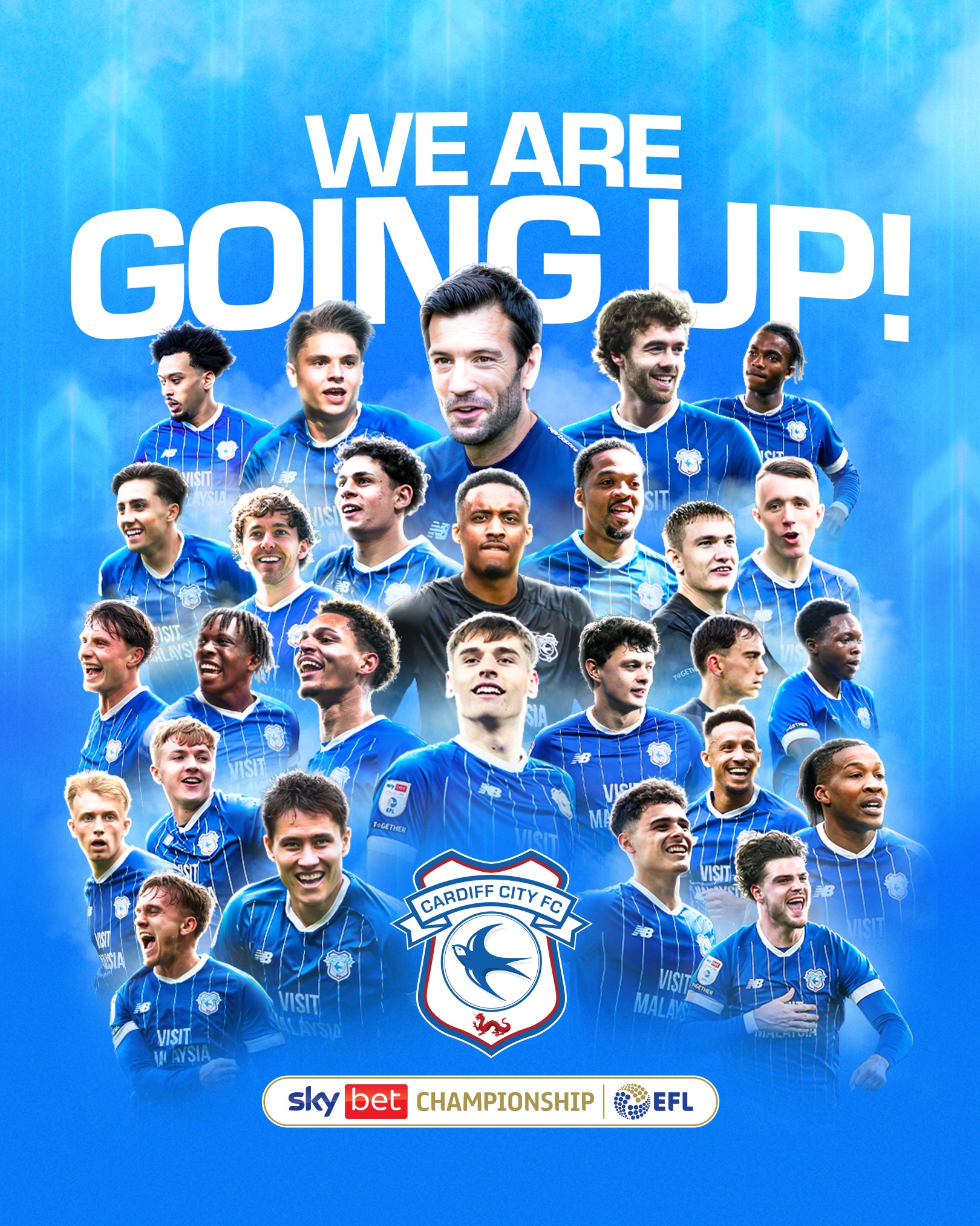 Cardiff City thăng hạng Championship 2025/26 - Ảnh: @CardiffCityFC