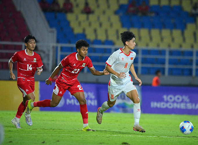 Cách tiếp cận trận đấu của U17 Indonesia khiến U17 Việt Nam bất ngờ.