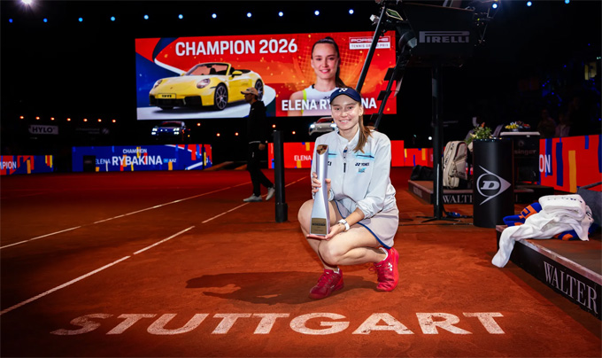 Rybakina lần đầu bảo vệ thành công chức vô địch một giải đấu - Ảnh: WTA