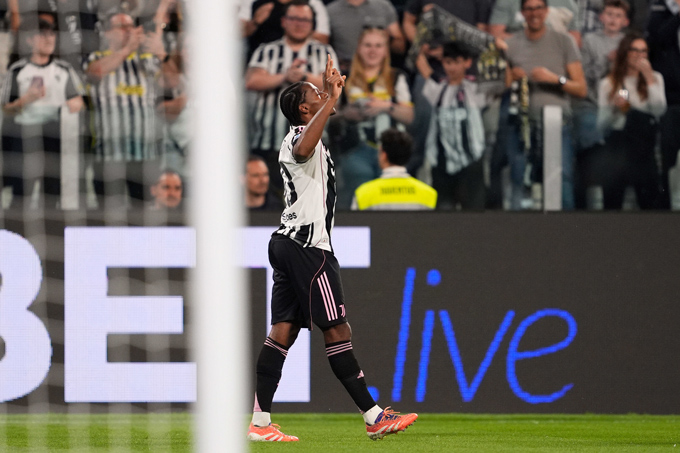 Jonathan David mở tỷ số cho Juventus ngay phút thứ 2