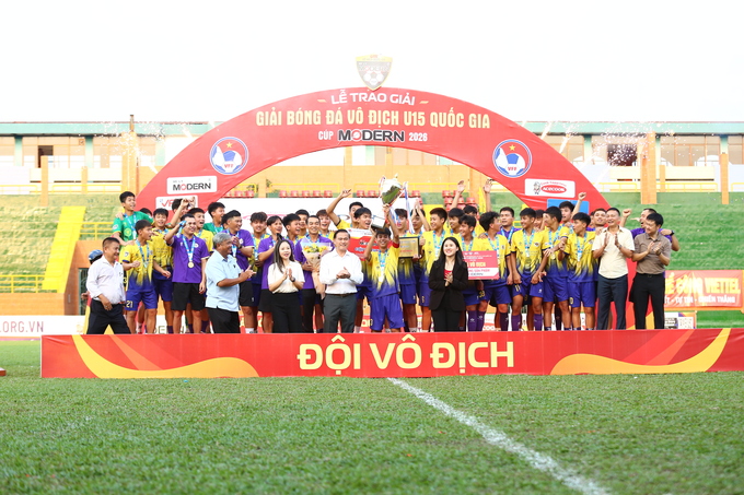 CLB Hà Nội giành chức vô địch giải U15 quốc gia năm 2026.