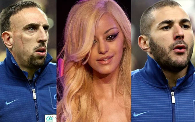 Frank Ribery và Karim Benzema bị cáo buộc “vui vẻ” với gái gọi Zahia Dehar chưa đủ 18 tuổi