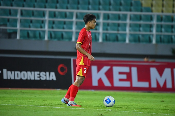 Trung vệ Mạnh Cường - tác giả của bàn thắng quân bình tỷ số 1-1