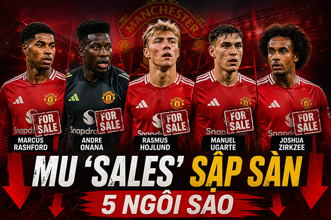 MU sẵn sàn bán rẻ 5 ngôi sao ở kỳ chuyển nhượng hè 2026