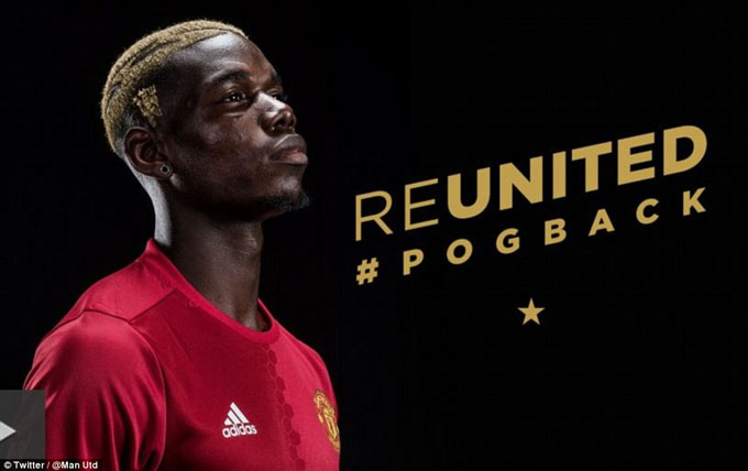MU từng làm bùng nổ truyền thông khi mua lại Pogba năm 2016 - Ảnh: Twitter Man Utd