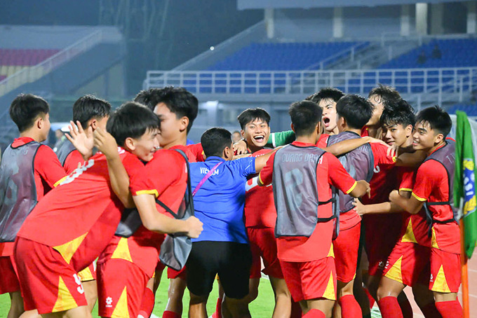 U17 Việt Nam tràn đầy tự tin - Ảnh: VFF 