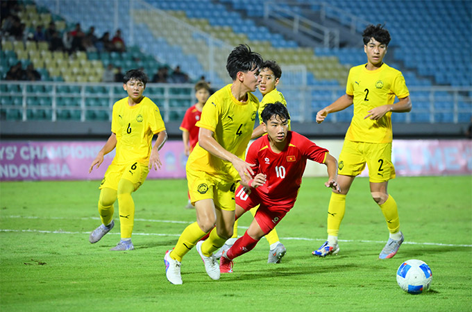 U17 Malaysia được khen ngợi dù thua đậm U17 Việt Nam ở chung kết U17 Đông Nam Á 2026 - Ảnh: VFF 