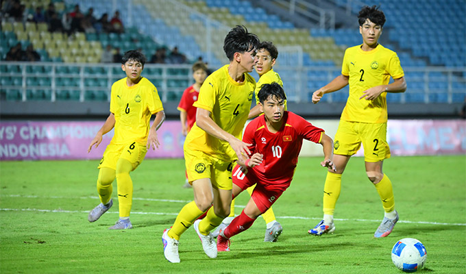 U17 Việt Nam cho thấy sự "out trình" ở giải U17 Đông Nam Á 2026 - Ảnh: VFF 