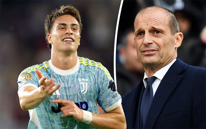 Thầy cũ Massimiliano Allegri và trò cưng Kenan Yildiz hiện sống cùng một tòa nhà tại Turin