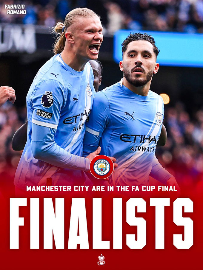 Việc Man City vào chung kết FA Cup khiến lịch thi đấu của họ bị ảnh hưởng lớn - Ành: Fabrizio Romano
