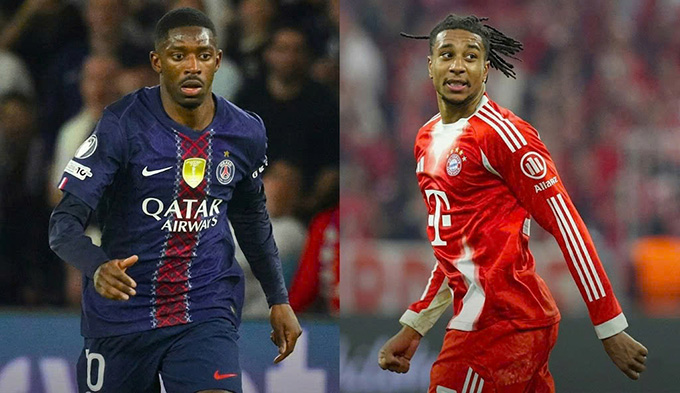 Dembele và Olisel là những ngôi sao chạy cán hàng đầu thế giới hiện nay