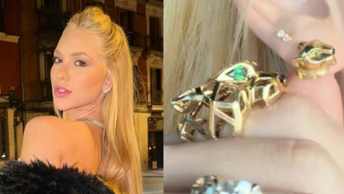 Virginia Fonseca khoe trang sức xa xỉ