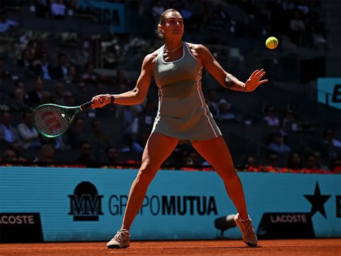 Aryna Sabalenka tiến vào tứ kết Madrid Open - Ảnh: WTA