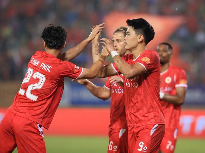 Đình Bắc đang chắp cánh để CAHN bay cao với 7 bàn thắng trong 4 trận vừa qua. Ảnh: Đức Cường 