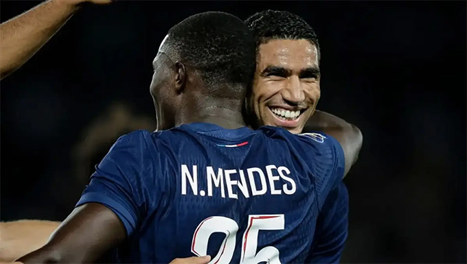 Hakimi và Mendes gặp vấn đề về sức khỏe sau trận thắng Bayern