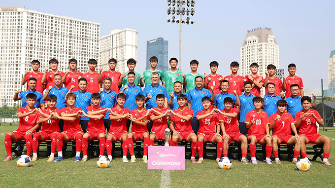 U17 Việt Nam được AFF chúc mừng - Ảnh: VFF 