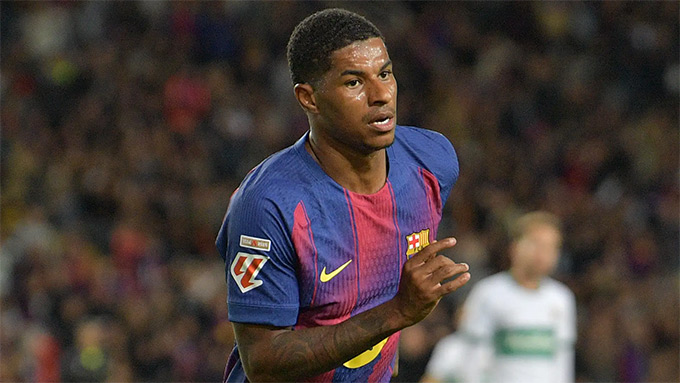 Rashford trong màu áo Barca