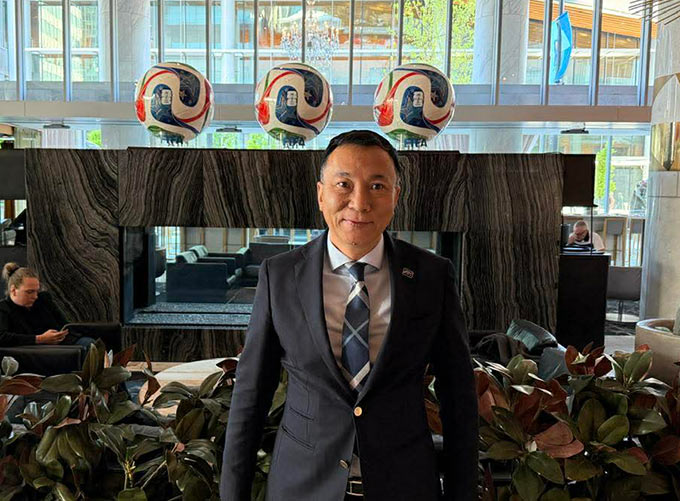 Chủ tịch VFF - Trần Quốc Tuấn tại Đại hội FIFA lần thứ 76