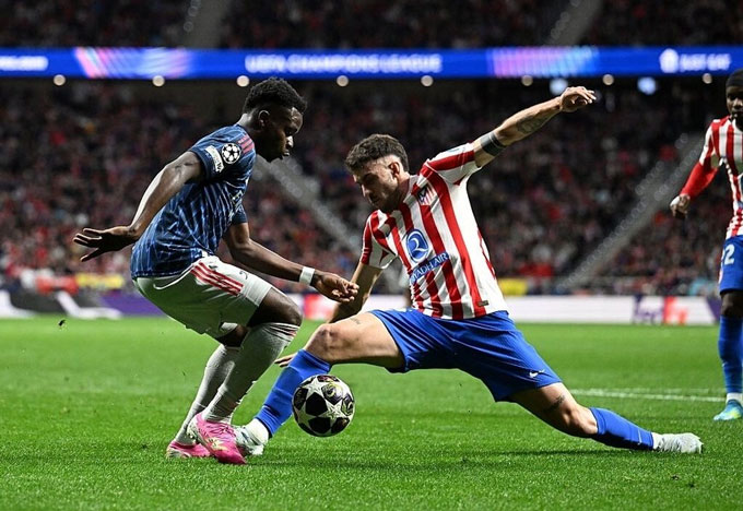 Saka sau khi vào sân cũng "mất hút" - Ảnh: Arsenal.com