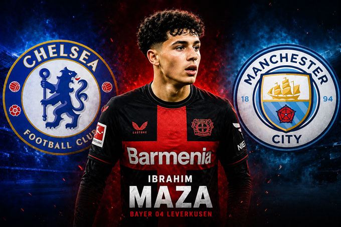 Maza đang được cả Chelsea và Man City quan tâm