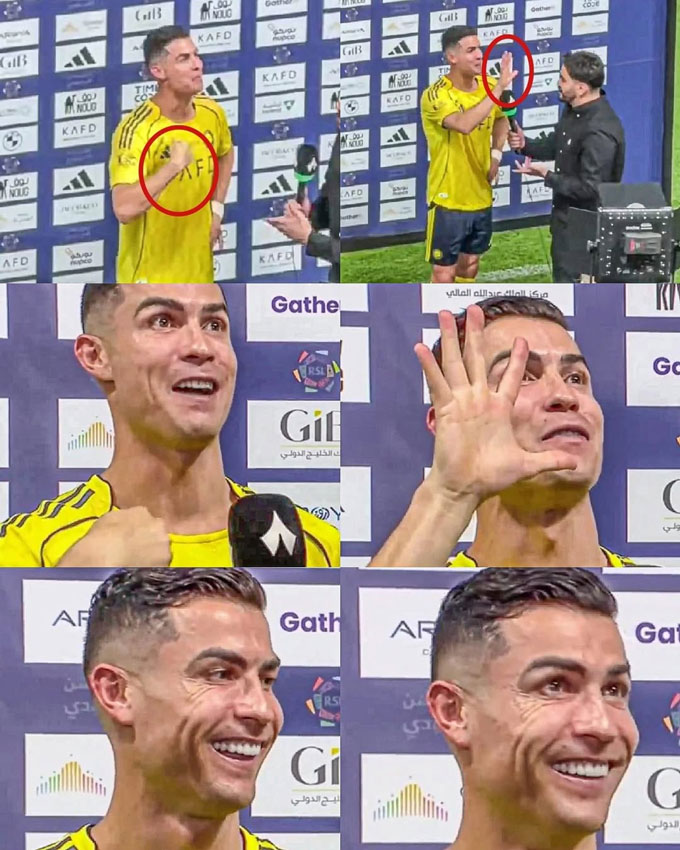 Ronaldo đáp trả CĐV Al Ahli rằng anh đã có 5 Champions League - Ảnh: otiadjei