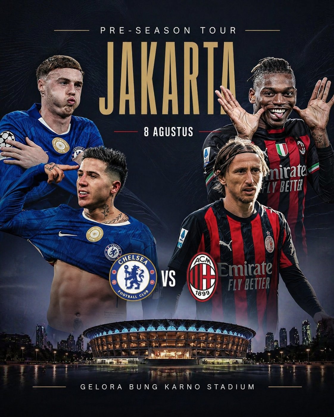 Chelsea đối đầu Milan trên đất Indonesia