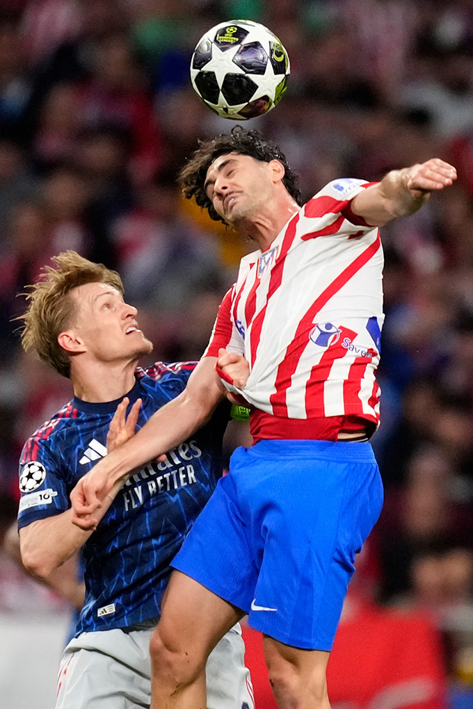 Odergaard bị thay ra sớm ở trận gặp Atletico