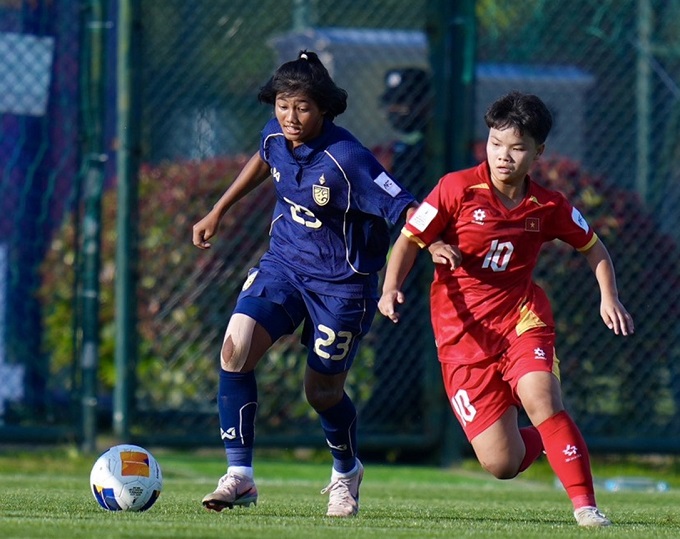 U17 nữ Việt Nam không có dấu hiệu xuống sức như U17 nữ Thái Lan 