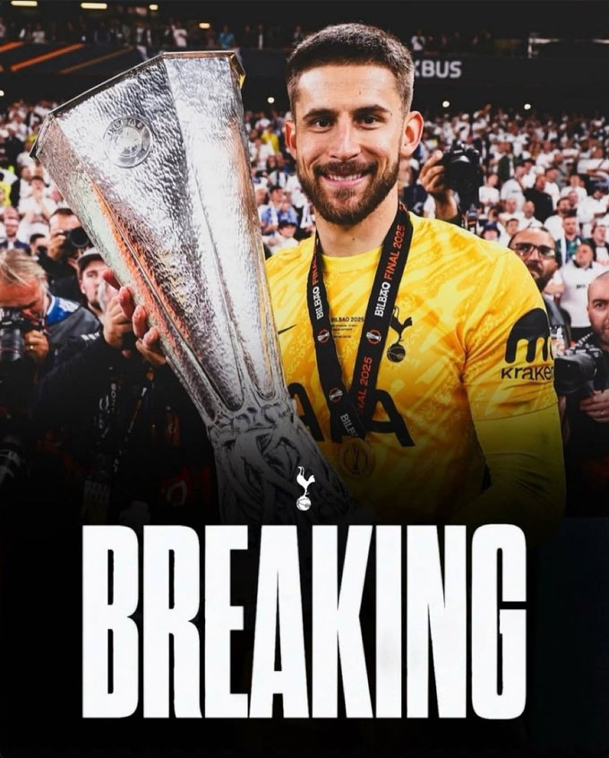 Vicario sẽ ra đi dù Tottenham có trụ hạng hay không - Ảnh:  Last Word On Spurs