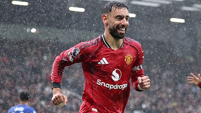 Tiền vệ Bruno Fenandes có thể lập kỷ lục kiến tạo ở Premier League