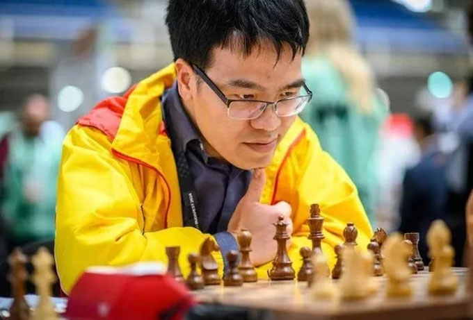 Quang Liêm đang có hệ số elo là 2731 trên BXH. Ảnh: FIDE
