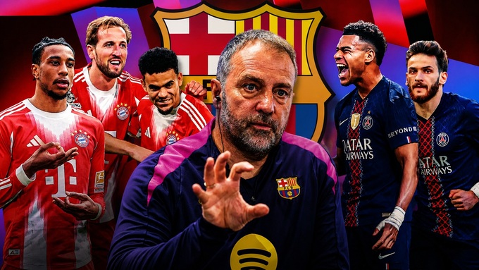 HLV Hansi Flick tin rằng Barca có thể đá sòng phẳng với PSG hoặc Bayern Munich