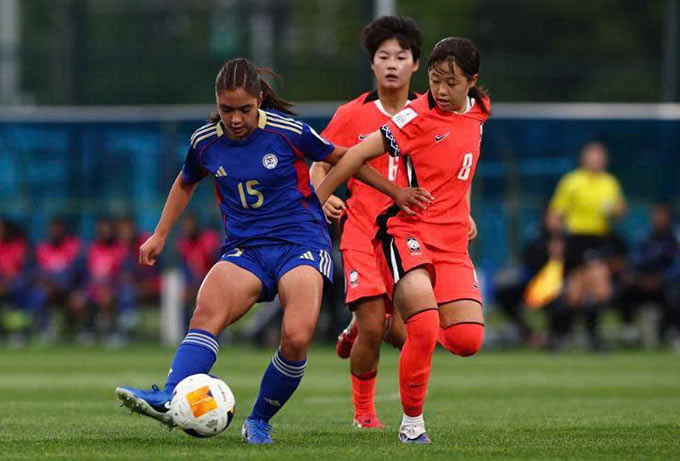 U17 nữ Phillipines bị đẩy xuống cuối bảng sau lượt trận đầu tiên