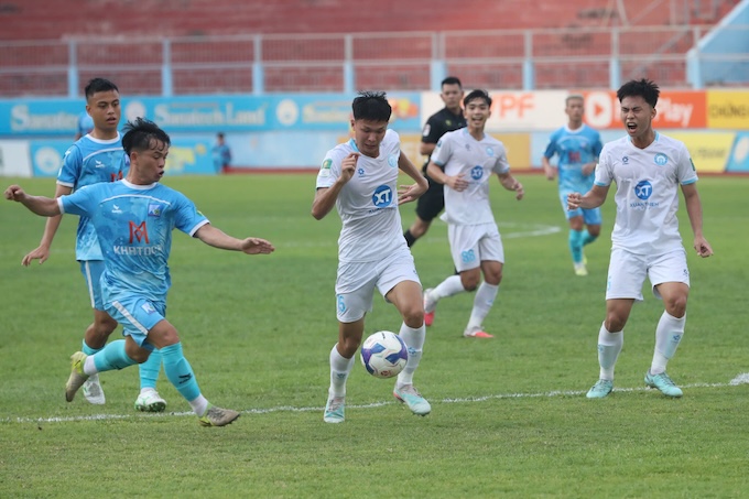 Trận Khánh Hoà - Phú Thọ đã hoà nhau 0-0. Ảnh: CTV